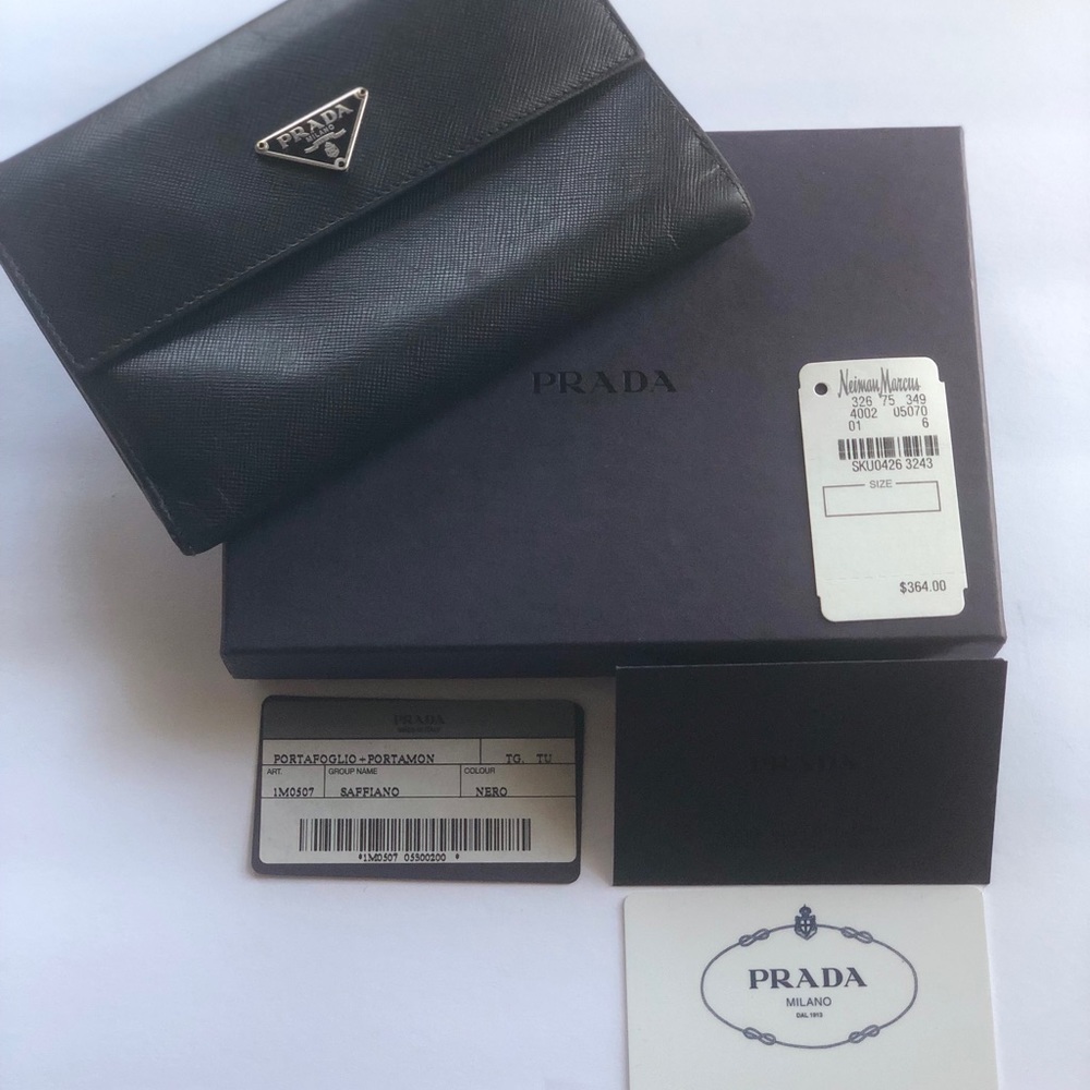 Black Prada Wallet